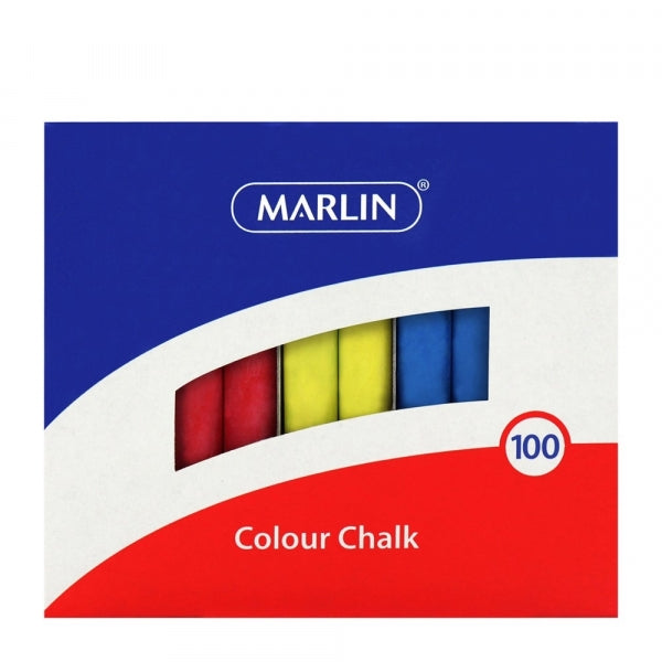 Chalk Marlin Kids 100Pc Asst Colours