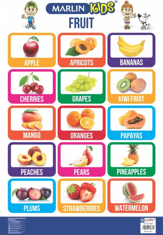 Marlin Kids Chart Fruits