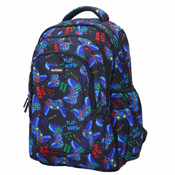 Backpack Novelty Gaming Xl, Black Blue