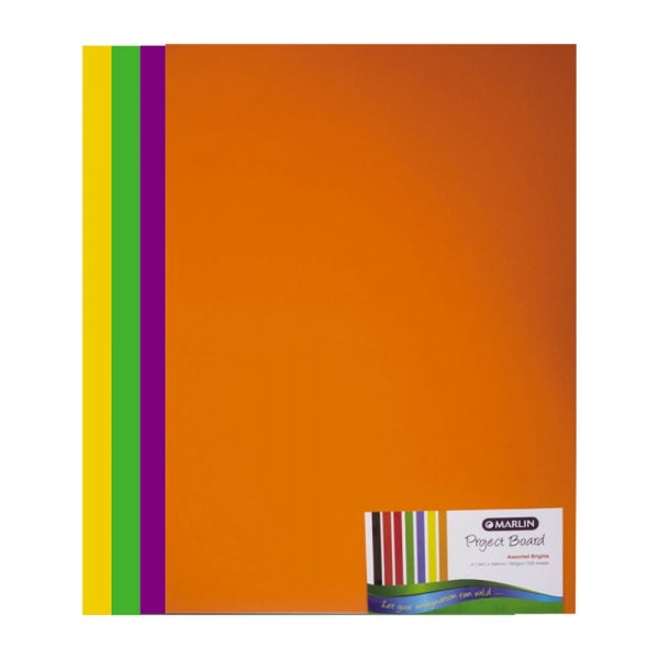 Project Board A1 100 Bright Assort 160Gsm