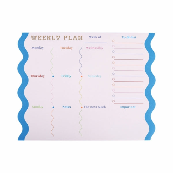 Weekly Planner 202X254 Notepad 60Sht
