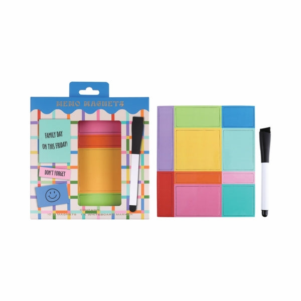 Magnets Memo Set 10 Asst Magents + 1 Marker