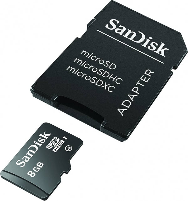 Micro Sd Card 8Gb Plus Adapter Sandisk