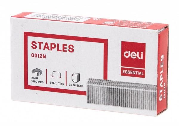 Staple 24/6 Box 100 Silver
