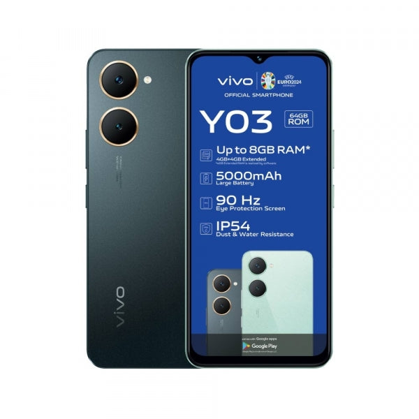 Vivo Y03 64Gb Ds Space Black