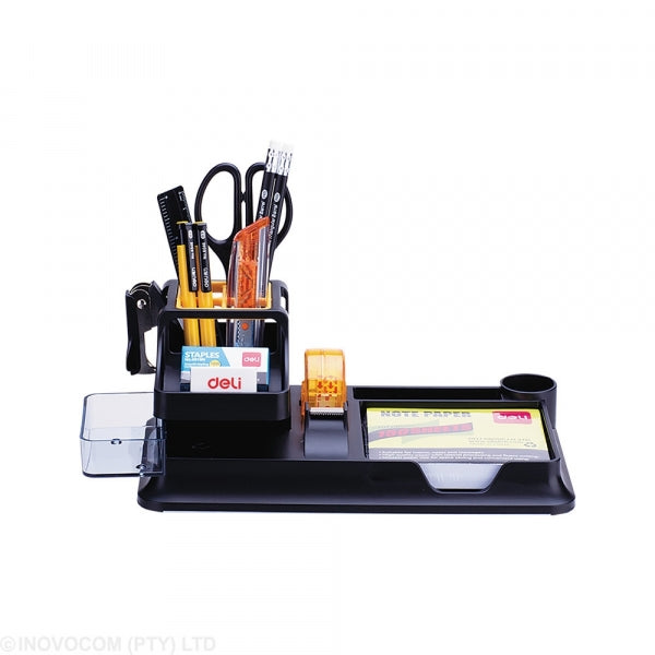 Desk Organiser Deli 260X103x150mm 18Pc Black
