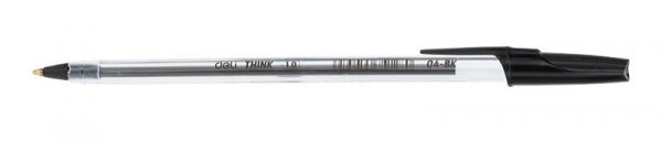 Pen Ballpoint Think 1.0Mm Transparent Black