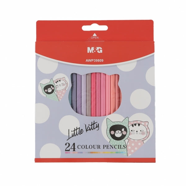 Pencil Colouring Mandg Smc 24Pc Pastel Assorted Colours
