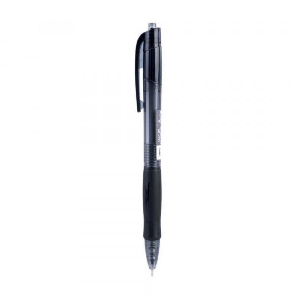 Pen Ballpoint Retractable Deli Arris Soft Grip 0.7Mm Black