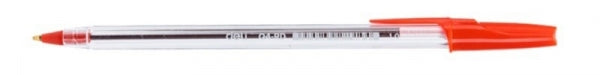 Pen Ballpoint Think Clear Barrel 1Mm Red