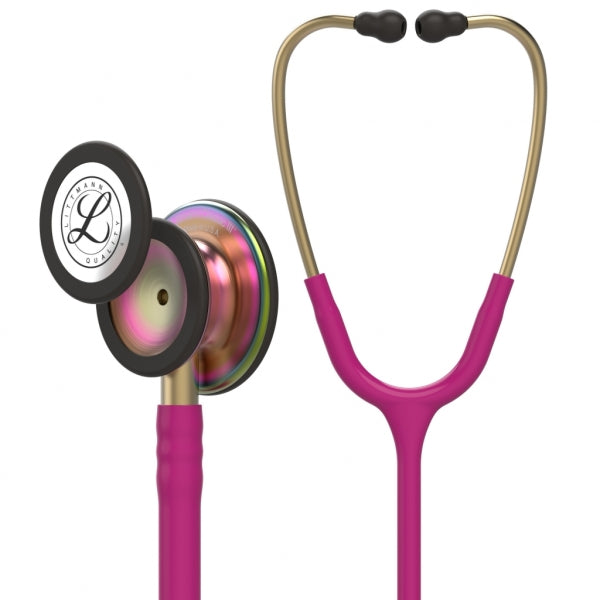 Stethoscope Littmann Classic Iii Raspberry Tube Rainbow-Finish