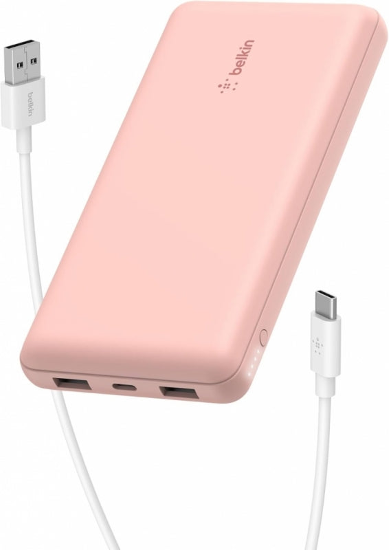 Power Bank Belkin Boostcharge 10000Mah (Bpb011btrg), Rose Gold Pink