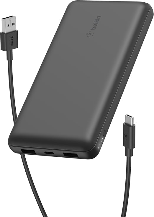Powerbank Belkin Built-In Cable 20,000 Mah - Black