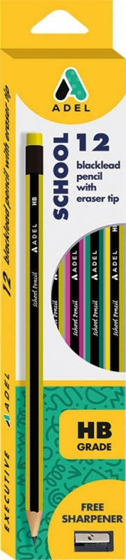 Pencil Hb Adel Flash With Eraser 12S