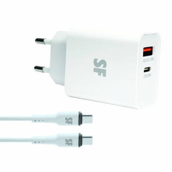 Cable Knrposfpdwc/K/Sf Pd Wall Charger With Type C, White