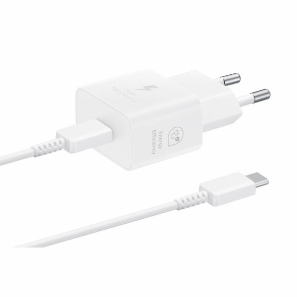 Adapter Samsung Gan Travel 25W W Cable, White
