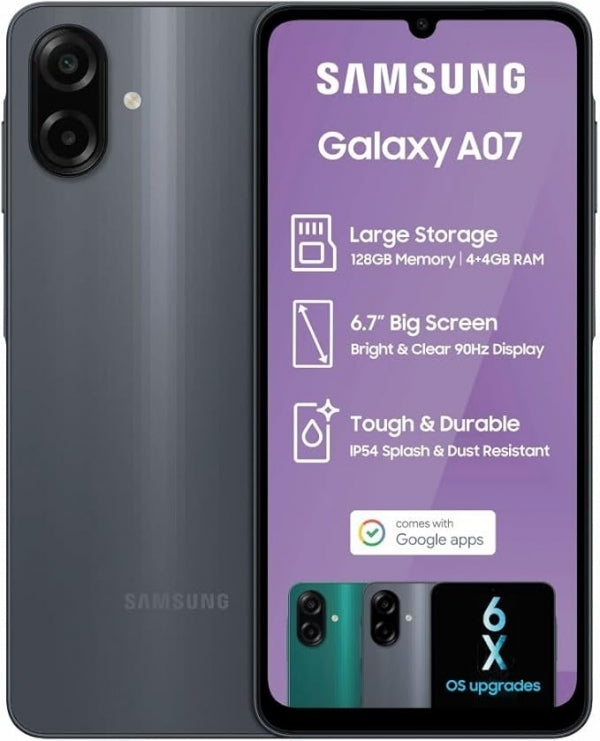 Samsung Galaxy A07 4Gb Ram 128Gb 4G Black