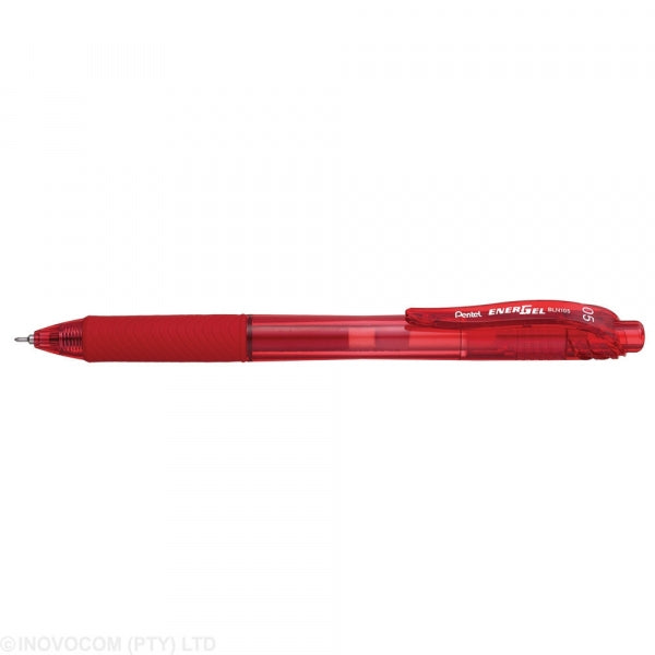Pen Energel X Rectractable Gel Roller 0.5 Red