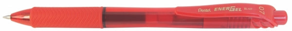 Pen Energel X Rectractable Gel Roller 1.0Mm Red