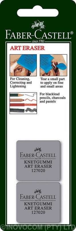 Eraser Grey 2Pc Blister