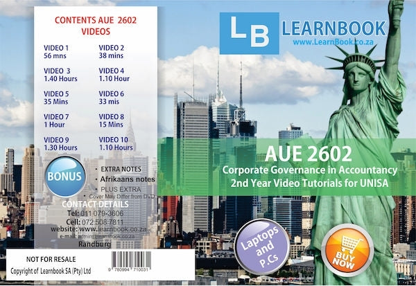 Aue 2602 Video Tutorials for Unisa