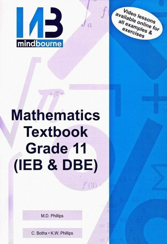 Mindbourne Mathematics Gr 11 (Textbook and Video License) (9781928462163 B)