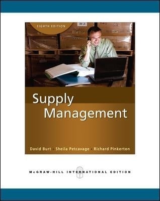 Supply Management the Key to Supply Chain Management (Ie)