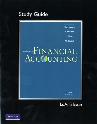 Study Guide for Intro to Financial Accounting