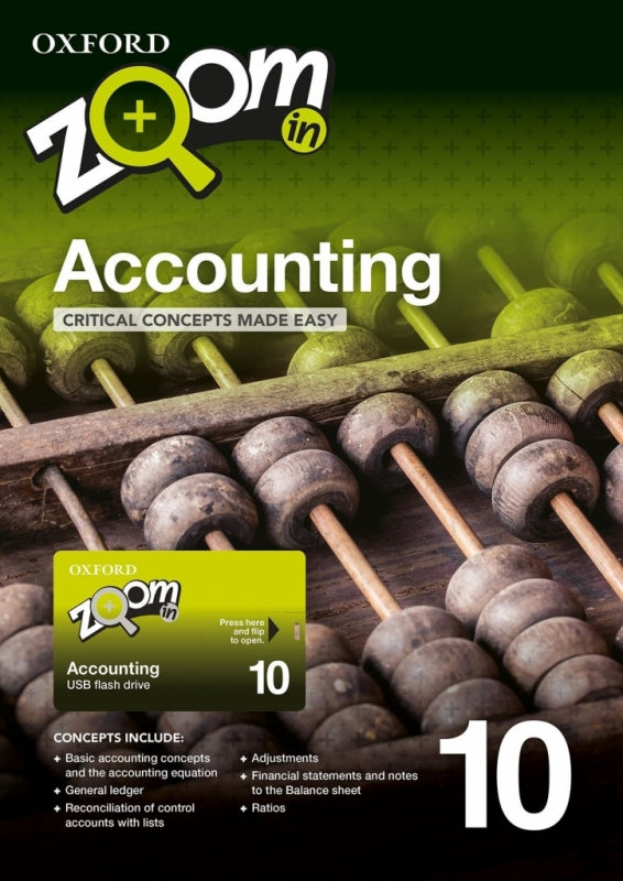 Zoom in Accounting Gr 10(Usb and Practice Book)