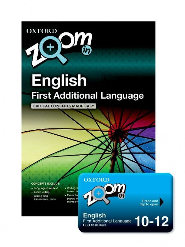 Zoom in English First Additional Language Gr 10-12 (Usb and Practice Book)
