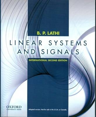 Linear Systems and Signals (I/E)