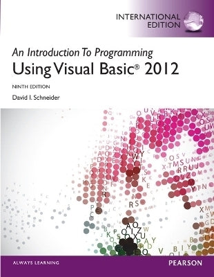 Introduction to Programming With Visual Basic 2012