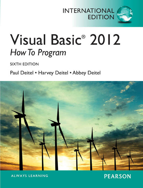 Visual Basic 2012 How to Program, International Edition