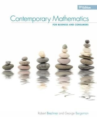 Contemporary Mathematics for Business and Consumers