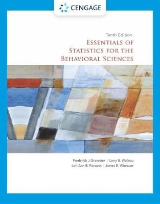Essentials of Statistics for the Behavioral Sciences (With Apa Card)