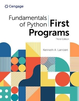 Fundamentals of Python First Programs