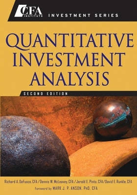 Quantitative Investment Analysis (Hc) (Book Only)