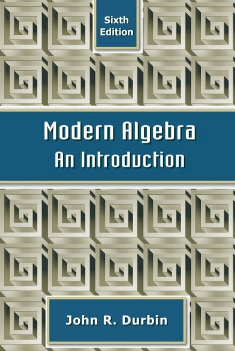 Modern Algebra an Intro