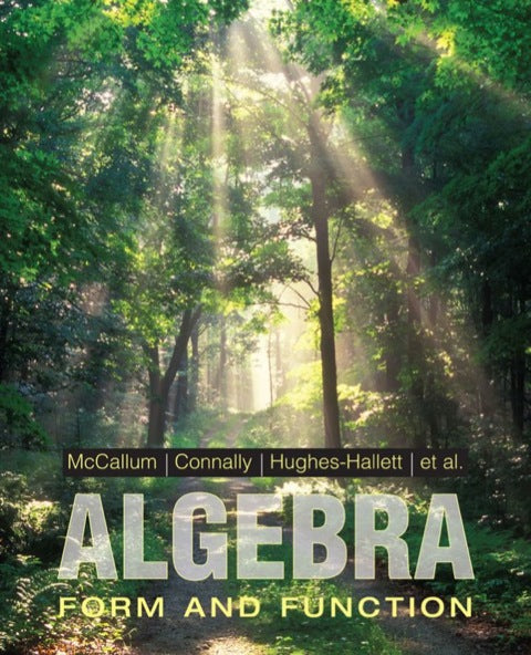 Algebra Form and Function