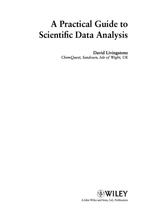 Practical Guide to Scientific Data Analysis