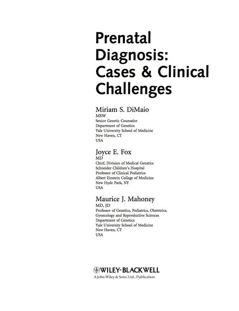 Prenatal Diagnosis Cases and Clinical Challenges
