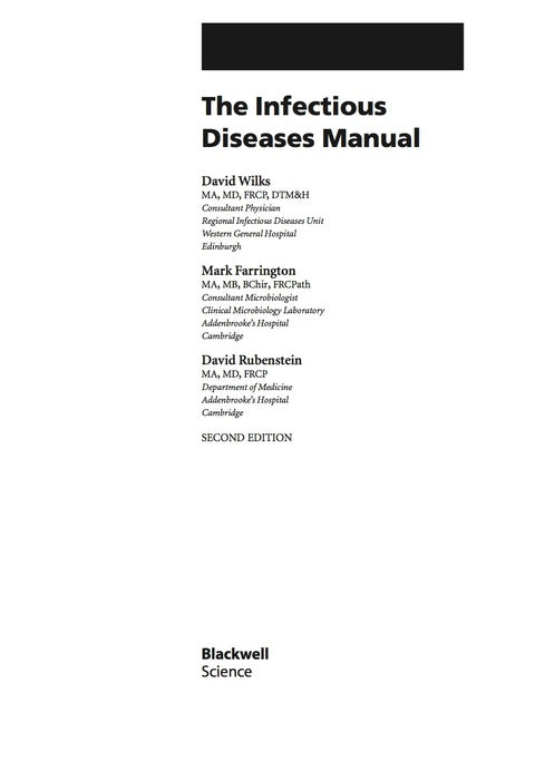 Infectious Diseases Manual