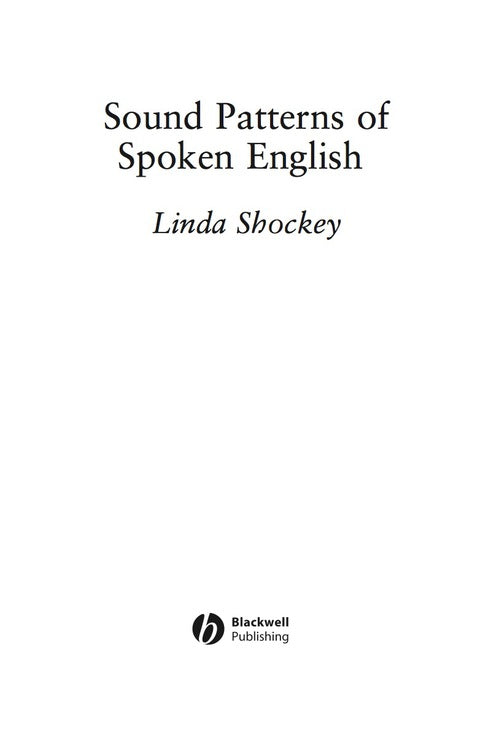 Sound Patterns of Spoken English