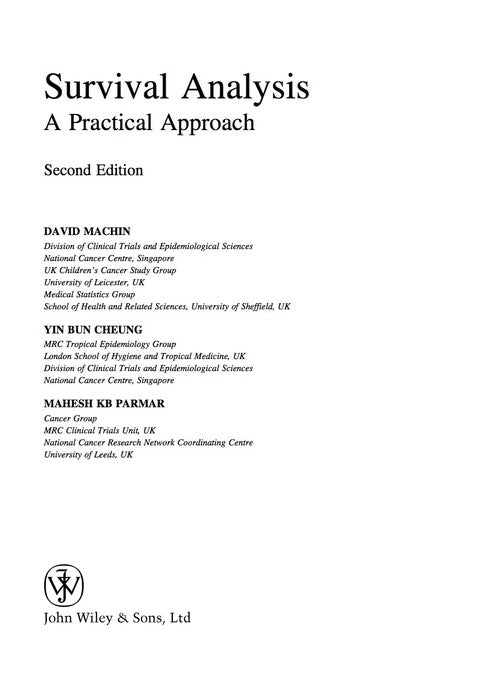 Survival Analysis a Practical Approach