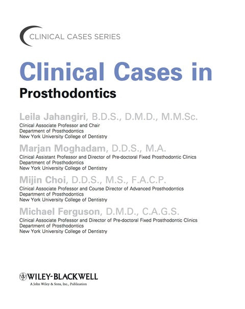 Clinical Cases in Prosthodontics