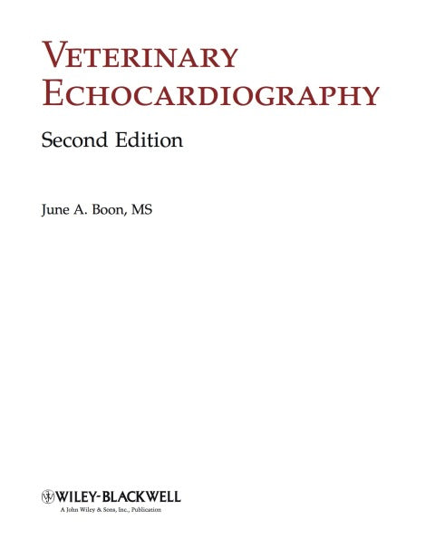 Veterinary Echocardiography