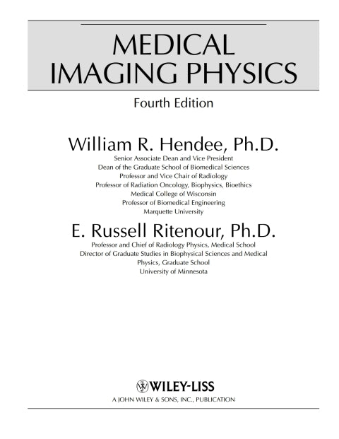 Medical Imaging Physics