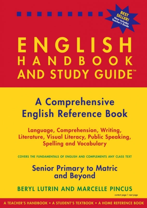English Handbook and Study Guide (Senior Primary to Matric and Tertiary)