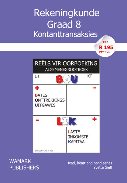 Rekeningkunde Kontanttransaksies Graad 8