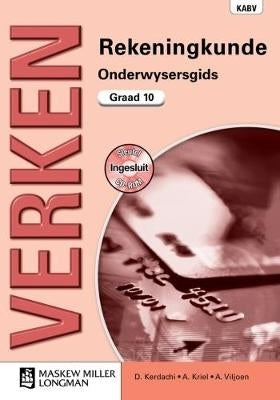 Verken Rekeningkunde Gr 10 (Onderwysersgids)